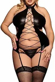[Generic] Petite Lingerie for Women Small Nightdress with Garter Belt Sexy Women Lingerie