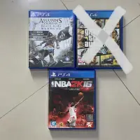 在飛比找蝦皮購物優惠-PS4遊戲片-刺客教條黑旗/NBA2K16