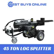 Log Splitter 45 Ton Hydraulic Black Diamond 15HP Petrol Engine Jockey Wheel