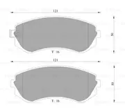 Brand New Bosch Rear Brake Pads for Nissan Cefiro 2L Petrol RB20DE 1988 - 1994
