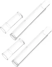 2pcs Round Box Tweezers Storage Beads Pumpkin Candy Tubes Tweezer Case Empty Vial Containers Lash Tweezer Holder Tubes Glass Slide for Guitar Plastic Transparent