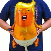 10 PCS Trump Baby Party Balloons Mini Size 3-D Funny Trump Balloons