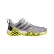 Adidas Codechaos 22 Men's Spikeless Golf Shoes GX2616 Black Silver Yellow Trim