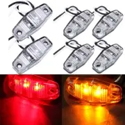 6X RED/AMBER MINI SEALED SURFACE MOUNT CLEARANCE SIDE MARKER TRAILER 2.5''