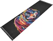 PDZRMY Washable Runner Rug Wolf Abstruct Color 2’ x 6’ Non-Slip Kitchen Runner Rug for Hallways Entryway Bedroom Living Room Floor Carpet Runner- Soft Thin Mat for Family Pet