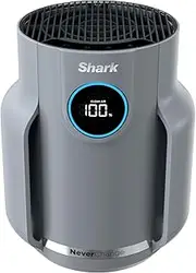 [Shark] NeverChange Air Purifier Compact Pro with Long-lasting HEPA Exceeding Filtration, For Pet Dander, Dust, Smoke, Allergens, Up to 250 sq. ft. for Bedroom, Home Office, Dorm, HP071BRN (2025)