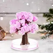 Crystal Growing Kit, 9.2inch Cherry Tree Crystal Growing Kits for Kids 9-12, Magic Growing Paper Tree Ornament, Kids Crystal Growing Kit for Science Learning