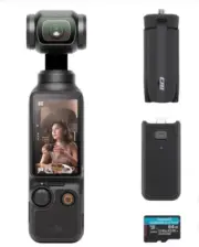 DJI Osmo Pocket 3 Gimbal Camera Bundle Battery Handle, Mini Tripod, Memory Card