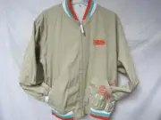 Ecko Unlimited Mens Large XL or 2XL White/Khaki Reversible Jacket B1 39