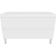 Forme Razor 1200mm Freestanding Vanity With Polymarble Top - White