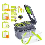 Miibox 22 in 1 Vegetable Cutter with Container Veggie Choppers and Dicers Food