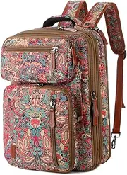 [Baosha] Convertible Backpack Briefcase 15.6 Inch Laptop Bag Case Outdoor Travel Backpack Hiking Rucksack for Women BC-04