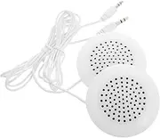 ARTIBETTER 2pcs Mini Portable Speaker for Tablet and Computer Wired Speaker with Audio Cable Ideal for Under Pillow Use Small and Compact Design