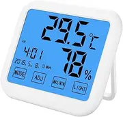 Touch Screen Digital Hygrometer Indoor Thermometer Temperature and Humidity Monitor