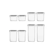 1 Set Of Sealed Transparent Storage Container With Cover For Holding Cereal Candy, Kitchen Food Sto