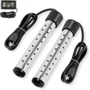 Versatile Stainless Steel Immersion Heater for Camping & Home Use - 2500W Total