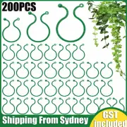 200X Garden Plant Clip Reusable Fruits Tomato Vine Grow Support Holder Straps AU