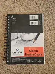 New Canson Universal Spiral Sketch Book 5.5"X8.5"-100 Sheets