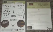 Stampin' Up CELEBRATE TODAY Stamp Set & Balloon FRAMELITS DIES 137362