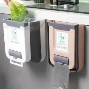 Hanging Trash Can for Kitchen Cabinet Door Folding Kitchen Trash Can Storage Box