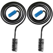 2 Pc Drain Snake Pipe Cleaner Plumbing Tub Shower Clog Sink Toilet Slim 27"