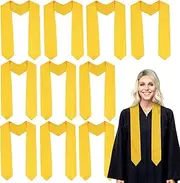 [Timisea] 10 Pcs Bulk Plain Graduation Sash Honor Stole,Unisex Graduation Stole,Suitable for Ceremony,70 Inches