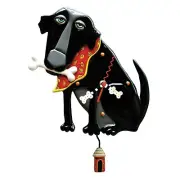 Michelle Allen Designs Parker the Labrador Dog Pendulum Kitchen Wall Clock