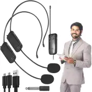 2.4G Wireless-Microphone Headset Mic System For-Voice Teaching Speaker Karaoke