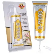 B7000 Rhinestone Jewelry Glue Clear, B-7000 Glue 3.7 fl oz Upgrade Multi-Func...