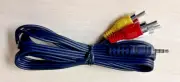 5ft 3.5mm Jack Plug Male to 3 RCA Adapter to RCA Male Audio Video AV Cable