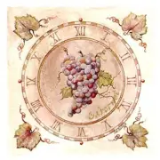Grape Bunch Clock Face Tile C Overglaze Waterslide Ceramic Decal