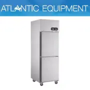 F.E.D. SUC600 2 x 1/2 Doors S/Steel Upright Fridge
