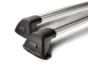 Yakima Flush Bar Silver Roof Rack Pair S11Y - 8050186