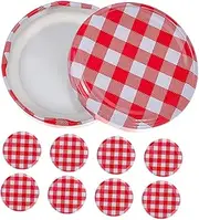LOORGVEL Sealing Jar Caps 20 Pcs Iron Mason Jar Lids Wide Mouth Ball Canning Lids Regular Reusable Food Storage Decorative