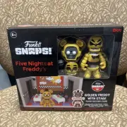 Funko Snaps Five Nights at Freddy's FNAF Golden Freddy with Stage New 12 piece