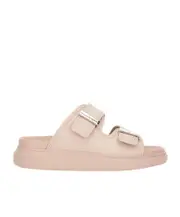 Alexander McQueen Double Strap Slip-On Sandals 35,36,37.5,37,38.5,38,39.5,39,40,36.5,41,35.5 tea Rose