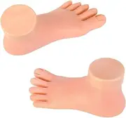 NULYLU Nail Art Training Foot Model Realistic Skin Feel for Wearing Nails Practice Manicure Tools for Foot Nail Practice Model