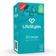 Lifestyles Large Condoms 20-Pack