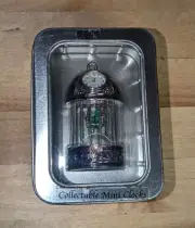 Elgin Colorful Birdcage Mini Tabletop Clock Gold Tone Finish Deep Purple Enamel