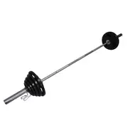 Total 68.5kg - 220cm Olympic Barbell Bar Weight Set - a Pair Free Spring Collars