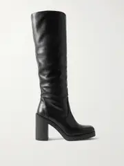 [Stuart Weitzman] Stuart Weitzman - Bethenny Leather Knee Boots - Black - US10.5 US 10.5 Black