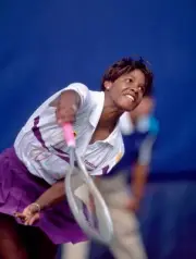 Lori McNeil USA at the US Open at the USTA National Tennis Center - Old Photo