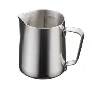 Milk Frothing Jug Pitcher Stainless Steel Latte Cappuccino with Scale 350ml