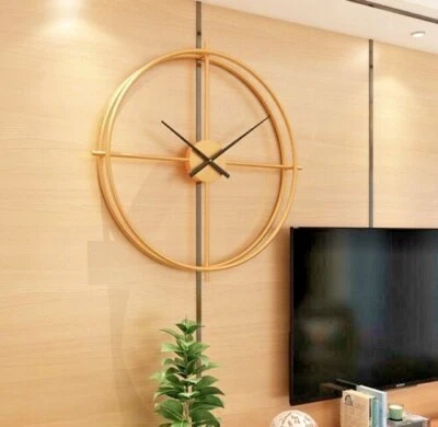 Handmade Large Wall Clock 91 cm Metal Industrial Vintage French Provincial