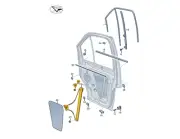 VOLKSWAGEN CRAFTER SZ Front Left Window Regulator 7C0837461A NEW GENUINE