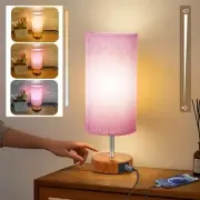 Stepless Dimming Pink Lamps with 3 Color Temperatures, Small Lamps for
