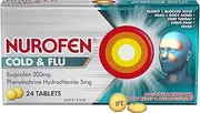 [Nurofen] Cold and Flu PE Tablets Pain Relief, pack of 24