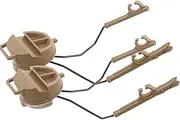 WESIEVYA 1 Pair Headphone Stand Small Helmet Rail Headphone Rack Portable Helmet Adapter Small Headphone Holder Suspending Suspending Headphone Accessory Replaceable Helmet Adapter