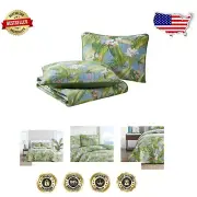 Reversible King Quilt Set in Aregada Dock Green/Sky Blue - Coastal Chic Decor