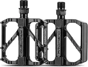Bike Pedals Aluminum Alloy Doorslay Mountain Bike Pedals, Bicycle Platform Pedal, MTB Pedals Lightweight Non-Slip Platform for Road Bicycle City Bicycle Folding Bike